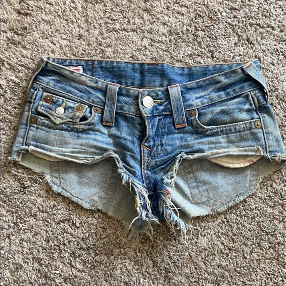 True Religion Joey cut-offs